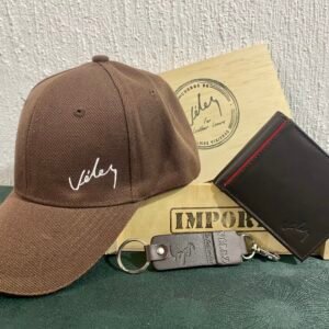 trio velez gorra billetera llavero caja