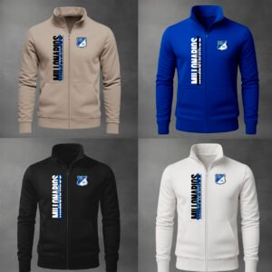 buzo cuello alto millonarios bordado